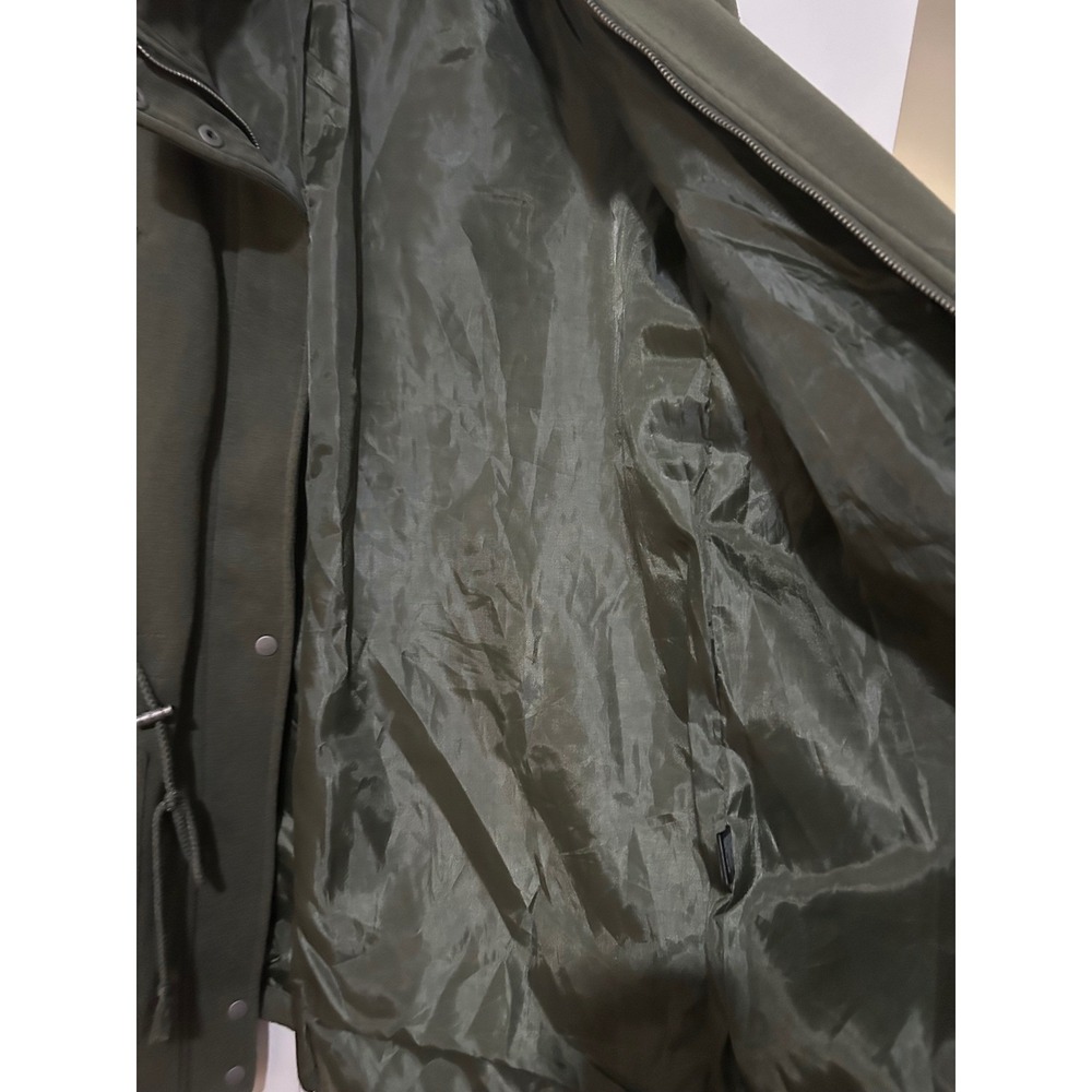 Ambiance Olive Green Anorak Military Style Jacket Womens 1XL Drawstring‎ - Picture 5 of 10